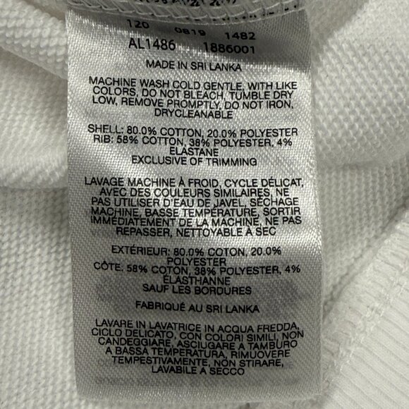 Columbia French Terry Hoodie Womens Large or XL White New Pullover Colorful Logo - Picture 8 of 10